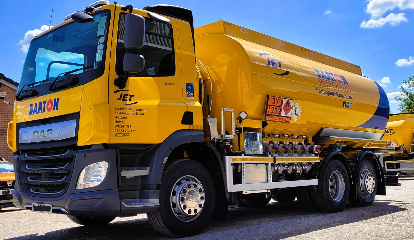 yellow barton petroleum truck