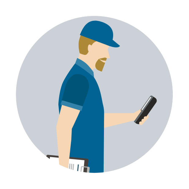 driver with handheld device
